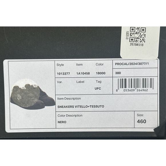 Versace Medusa Men’s Black Leather Sneakers 13 US (46 Euro) 1013377 NIB $700 main image 7